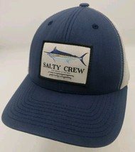 Salty Crew Marlin Mount Retro Snapback Hat Navy Silver 6-Panel Cap Fishi... - £12.33 GBP