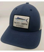 Salty Crew Marlin Mount Retro Snapback Hat Navy Silver 6-Panel Cap Fishi... - £12.33 GBP