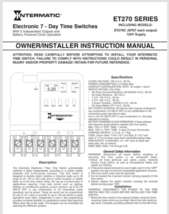 Intermatic ET279C SPST 120V 2 Independent Circuits SPST 7 day Time Switch NEW - $97.99