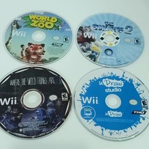 Nintendo Wii Games Lot of 4 Bundle World Zoo Smurfs 2 U Draw Where Wild Things R - £18.15 GBP