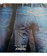 1977 JC Penney Plain Pocket Jeans Advertisement Vintage Clothing Pants D... - $41.12 CAD