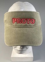 Vtg NOS Proto Tools( Snap On ) Strap Back Visor Hat Company Logo Brown B... - £11.72 GBP
