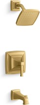 Vibrant Brushed Modern Brass Kohler Ts27403-4G-2Mb Riff Rite-Temp 1.75 Gpm Bath - £401.12 GBP