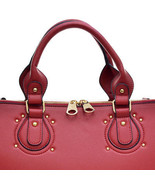 Elegant Women Fashion Handbag Dasein w/Lock Magnetic Snap Red NWT GoldTo... - £30.25 GBP