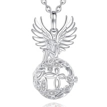 New Harmony Ball 16mm Winged Angel Girl Cage Pendant Necklace Angel Caller Perso - £21.83 GBP