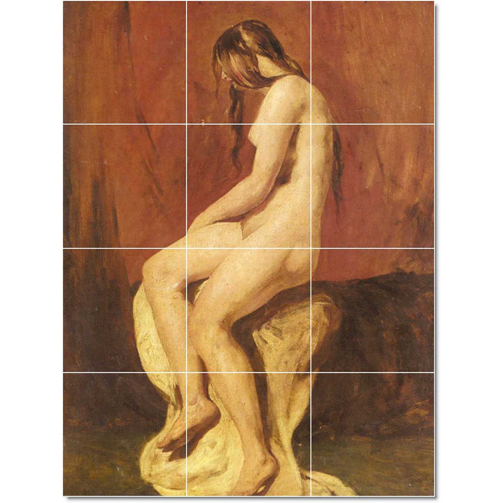 William Etty Nudes Painting Ceramic Tile Mural BTZ22396 - $120.00+