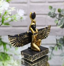 Egyptian Goddess Of Motherhood Isis With Open Wings Dollhouse Miniature ... - $12.49