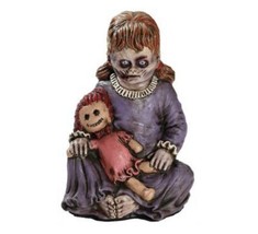 Halloween Prop Baby Zombie Girl Holding Doll 12in (cp) j28 - £188.85 GBP