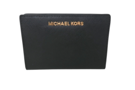Michael Kors Jet Set Travel Leather Medium Card Case Carryall w Card Holder - $44.09