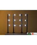 4 showcase display black LED spot light pole style FY-53 set with UL lis... - £136.87 GBP