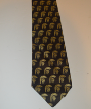 Gianni Versace Brown and Gold Soldier Trojan Necktie - $35.00