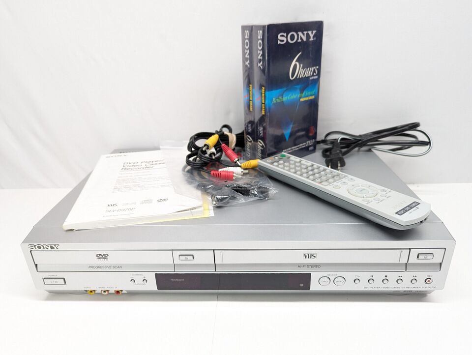 Sony SLV-D370P DVD VCR Recorder W/ Remote Manual Tested Working SHIPS ASAP FREE - $174.14