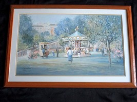 L. Gordon Sunny Afternoon Signed  Numbered 311/1250 Framed Matted Litho Print - £43.97 GBP