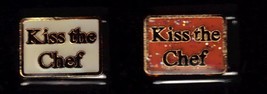 Kiss The Chef 2PC Wholesale Italian Charm 9MM K2016 - £11.69 GBP