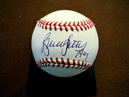 BRUCE SUTTE 79 CY YOUNG CUBS CARDS BRAVES HOF SIGNED AUTO OML BASEBALL P... - $118.79