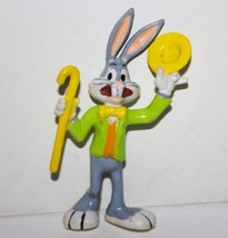 Looney Tunes Bugs Bunny Cane and Hat 3.75&quot; PVC Figure 1988 Applause NEW ... - £3.90 GBP
