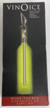 Corkpops Vinoice Vino Wine Pourer With Gravity Lid &amp; Chiller Rod *Perfect Temp* - £15.56 GBP