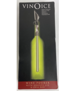 CORKPOPS VINOICE Vino Wine Pourer with Gravity Lid &amp; Chiller Rod *Perfec... - $376.79 MXN