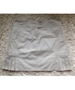 M 10 Khaki Tan Ann Taylor Loft 98% Cotton School Girl Short Skirt Womens... - $5.99