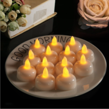 12Pcs LED Tea Lights Flameless Candles for Wedding Party Decor - £22.38 GBP