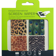 Screen Wiper for Cleaning Smart Cell Phone Tablet Computer Animal Print Set of 4 - £3.99 GBP