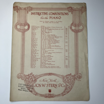 Canzonetta Vtg Sheet Music Large Instructive Compositions For Piano Schu... - £7.69 GBP