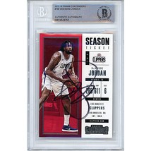 DeAndre Jordan Los Angeles Clippers Auto 2017 Contenders Signed On-Card Beckett - £76.74 GBP