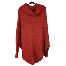 Charlotte Russe Poncho Sleeves Sweater XL Womens Burnt Orange Long Acryl... - £23.62 GBP