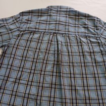 Chaps Easy Care  Men's Blue & Yellow Plaid Long Sleeve Button Down Shirt Size L image 10