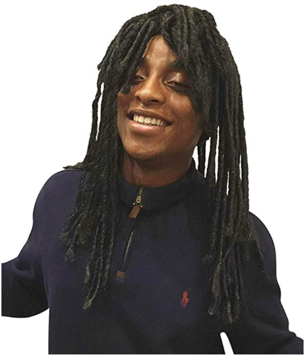 Handmade Black Dreadlock Costume Wig Gansta Hippie Costume - $18.70