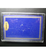 Congress Playing Cards Dark Blue and Gold Sealed Deck in Transparent Lid... - $7.99