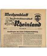 (2) Issues 1937, 1941 &quot;Wochenblatt der Landesbauernschaft Rheinland&quot; - $15.00