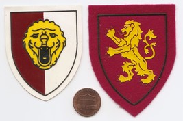 Two Belgium Belgian Army Badge Patches Second Corps Felt, Third Division... - £5.97 GBP
