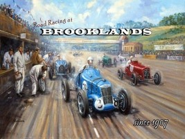 Brooklands Racing Metal Sign - $16.95
