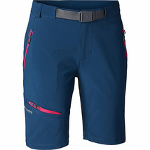 Womens New NWT Columbia Blue 8 Belt Shorts Bright Pink Pockets Long North Ground - £109.99 GBP