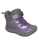 Wonder Nation Girls Infants Faux Fur Lined Duck Boots Size 6 Purple Silv... - £11.89 GBP