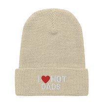 I Love Hot Dads Waffle Beanie Black - £23.43 GBP