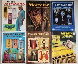 Lot of 6 Macrame Vintage Pattern Books - $78.55
