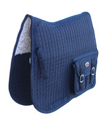Horse English Quilted All-Purpose Fleece Padded Saddle Pad w/ Pockets Na... - $48.50