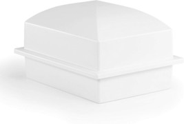 Large/Adult White Polymer Single Funeral Cremation Urn Burial Vault - £119.89 GBP