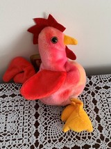 Ty Vintage 1996 Brand New Retired  Beanie Baby Strut the Rooster Farm With Tags - £6.63 GBP