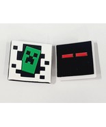 Creeper and Square Face Red Eyes Video Game Theme Shoe Charms Multicolor... - £4.63 GBP