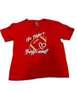 Gildan Red &quot;Go Taylor&#39;s Boyfriend&quot; SuperBowl Football T-Shirt Girls Twee... - $456.94 MXN