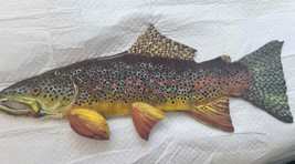 Western Brown Trout, Left Face, 2023-24, 20 Inches X 3/8, Straight Fish ... - $89.10