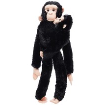 Wild Republic Chimpanzee w/baby plush, Monkey Stuffed Animal, Plush Toy, Gifts f - £38.89 GBP