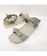 Ecco Women&#39;s X-trinsic Open Textile Gray Strappy Sandals sz 41 / US 10 - $35.99