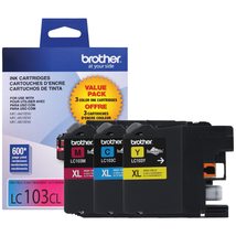 Brother LC1033PKS, LC-103, Innobella High-Yield Ink, 600 Page-Yield, 3/Pack - £40.33 GBP