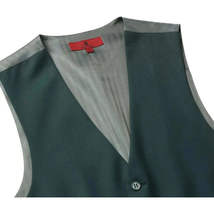 Men's Renoir Suit Vest V-neck Adjustable Strap 5Button 2Pockets 201-9 Green image 3