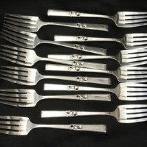 Oneida Morning Star Salad Forks 6-1/4&quot; Lot of 12  Silverplate - $27.43