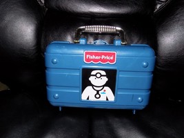 Vintage Fisher Price Doctor Dr Nurse Medical Kit Bag Pretend Toy Case - £11.67 GBP